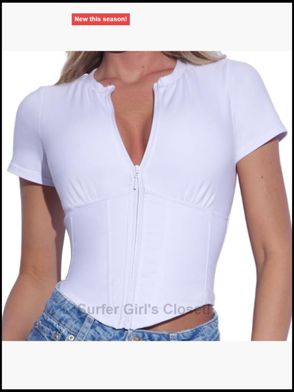 TA3 Short Sleeve Corset Top Women Snatching Waist Shaper Built-in Bra